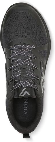 Vionic Women's Brisk Miles Leisure Sneaker- Supportive Walking Active Sneakers That Includes an Orthotic Insole and Cushioned Outsole for Arch Support, Black Mesh 6 Medium in Kuwait