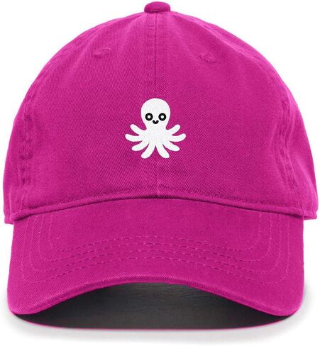 Octopus Baseball Cap Embroidered Cotton Adjustable Dad Hat in Kuwait