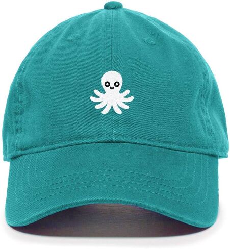 Octopus Baseball Cap Embroidered Cotton Adjustable Dad Hat in Saudi Arabia