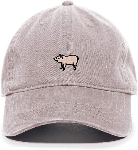 Farm Pig Baseball Cap Embroidered Cotton Adjustable Dad Hat in Saudi Arabia