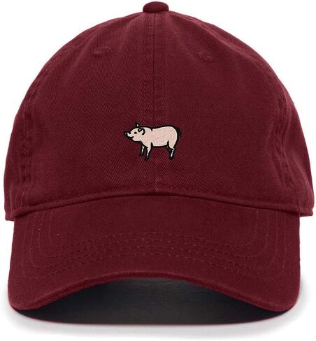 Farm Pig Baseball Cap Embroidered Cotton Adjustable Dad Hat in Saudi Arabia