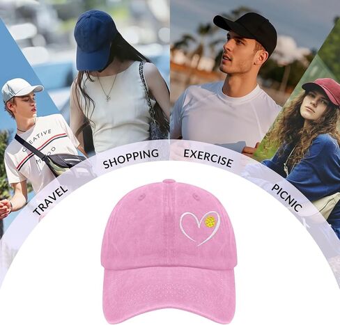 Pickleball Hat for Women, Unisex Adjustable Embroidered Baseball Cap, Pickleball Trucker Hat for Men in Saudi Arabia