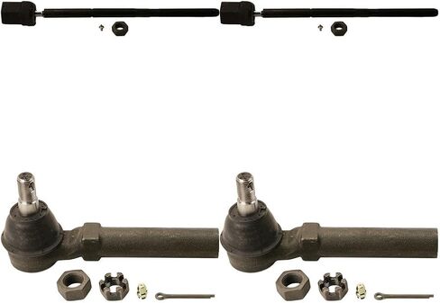 Inner Outer Tie Rod End 4X Automotive Replacement Tie Rod Ends Arrhythmic for Ford Mustang 3.8L 1994-2004, for Ford Mustang 4.6L 1996-2004, for Ford Mustang 5.0L 1994 1995, for Ford Mustang 3.9L 2004 in Kuwait