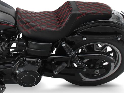 Green-L 2 Up Driver & Raptenger Pitch for Dyna Wide Glide Low Rider Street Street Bob 2006-2017 (Black) in Saudi Arabia