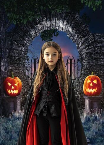 LTLYH 5x7Ft هالوين التصوير خلفية هالوين منزل مسكون خلفية هالوين اليقطين قزم الرهيبة حفلة صور خلفية 017 in Kuwait