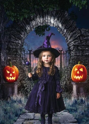 LTLYH 5x7Ft هالوين التصوير خلفية هالوين منزل مسكون خلفية هالوين اليقطين قزم الرهيبة حفلة صور خلفية 017 in Kuwait