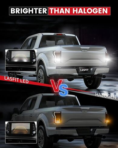 LASFIT 3157 LED Reverse Lights Fit for Silverado 1500 2500 3500 HD, Super Bright 6000K Xenon White Backup Bulbs, Fit 3156 3057 3047 4114 4157 4057 Sockets, Back Up DRL Tail Light Replacement, 2PCS in Kuwait