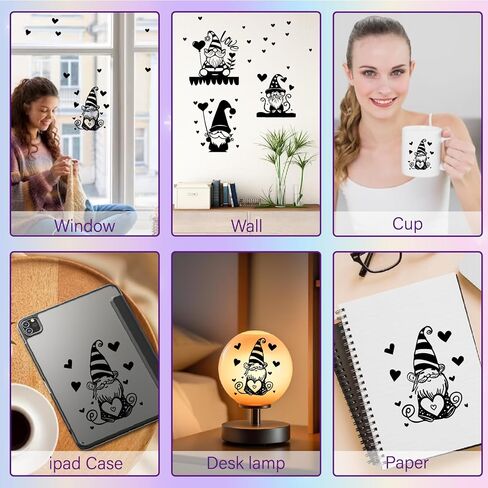 Creatcabin 24 أنماط ماسون جرة ديكور عيد الميلاد صورة ظلية شارات ملصقات القصاصات القصاصات شارات القطط مقاومة للماء لعيد الميلاد جدار الجدار in Saudi Arabia
