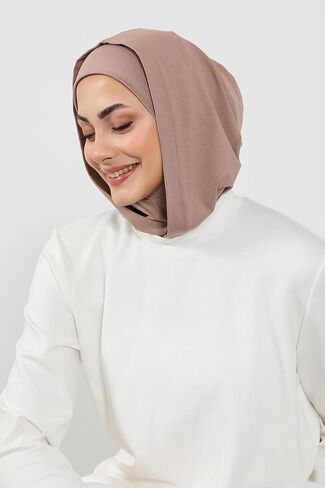 Aisha's Design Full Coverage Cotton Bonnet for Women, Ready-to-Wear Hijab Headscarf with Neck Coverage Hoody Style Turban in Saudi Arabia