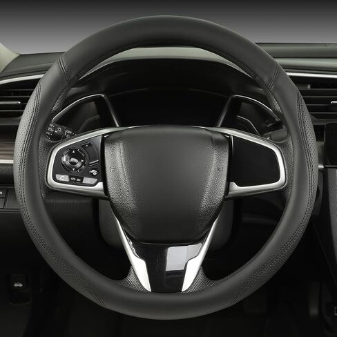 غطاء عجلة قيادة السيارات لنيسان - غطاء عجلة القيادة المستديرة على شكل Rogue Kicks Sentra Altima ، Black in Kuwait