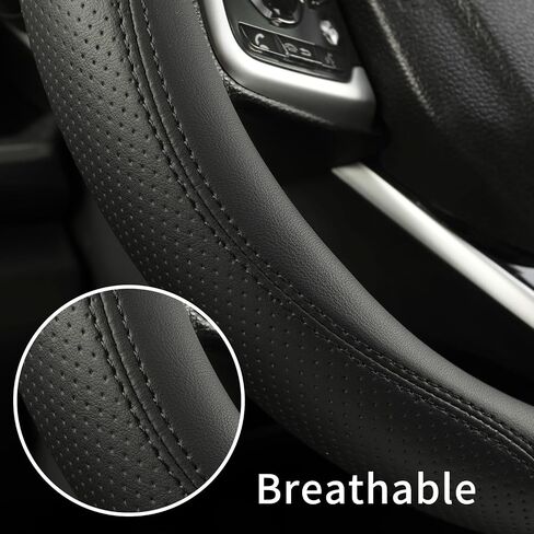 غطاء عجلة قيادة السيارات لنيسان - غطاء عجلة القيادة المستديرة على شكل Rogue Kicks Sentra Altima ، Black in Kuwait
