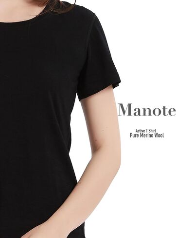 100% Merino Wool T Shirts Women, Short Sleeve Crew Neck Tee Lightweight Undershirt, No-Odor Base Layer for Hiking in Kuwait