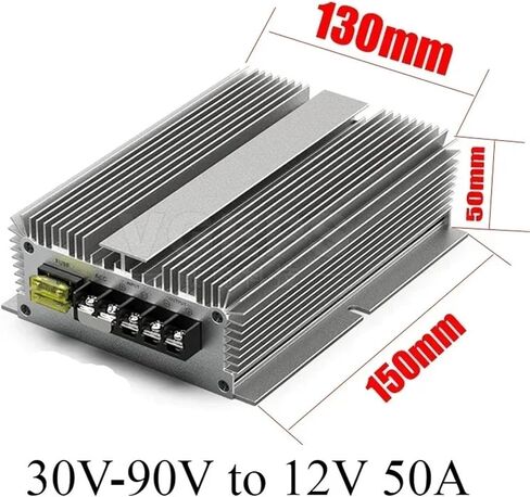 1PC 24V 36V 48V 72V to 12V SPECE DOWN CONTRICTER GOLF CART VOLTAGE SNOMER 20-90V TO 12V 5A-50A CAR (30V-90V to 12V 30A) in Kuwait