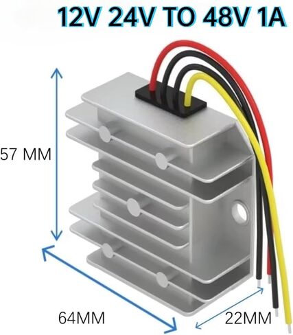 1PC 12V24V إلى 48V 1A2A3A5A خطوة لأعلى محول موثوق 12 فولت إلى 48 فولت Boost DC-DC منظمات الجهد مقاوم للماء (12V24V إلى 48V 5A) in Saudi Arabia