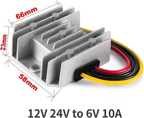 1pc 12V 24V إلى 6V 5A-30A محول الطاقة 10-36V إلى 6 فولت أسفل وحدة إمداد الجهد المنظم تحويل (12V 24V إلى 6V 5A) in Saudi Arabia