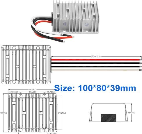 1pc 12V 24V إلى 6V 5A-30A محول الطاقة 10-36V إلى 6 فولت أسفل وحدة إمداد الجهد المنظم تحويل (12V 24V إلى 6V 5A) in Saudi Arabia
