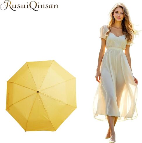 Windproof Travel Umbrella Sturdy Fiberglass Frame Compact Umbrella Auto Open Close Portable UV Protection. in Saudi Arabia