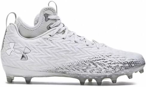 حذاء كرة قدم رجالي من Under Armour Spotlight Clone 3.0 MC باللون الأبيض والبرتقالي in Saudi Arabia