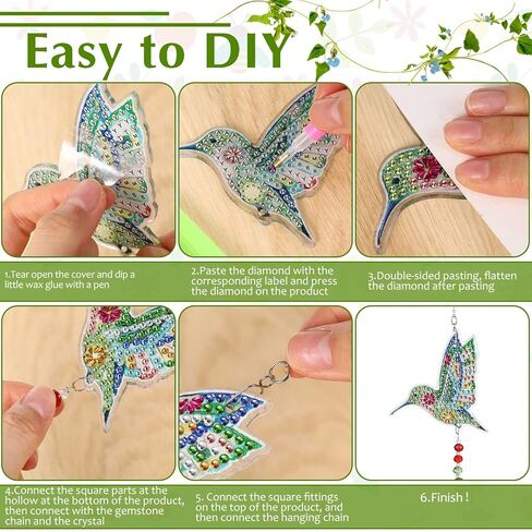 3 قطع من لوحات Suncatcher Wind Chime Cross Sun Star Moon Heart Mandala مزدوجة الجوانب من الكريستال جوهرة طلاء حسب الرقم زخرفة معلقة لحديقة المنزل (القمر، القلب، الماندالا) in Saudi Arabia