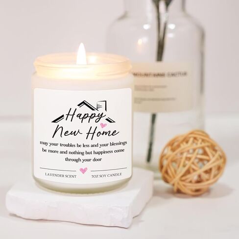 House Warming Gifts New Home Housewarming Gifts for Women Men Friend New Home Gift Ideas Cool New Homeowner Gift House Warming Apartment Party Decor Closing Presents for Home Buyers Scented Candle in Kuwait
