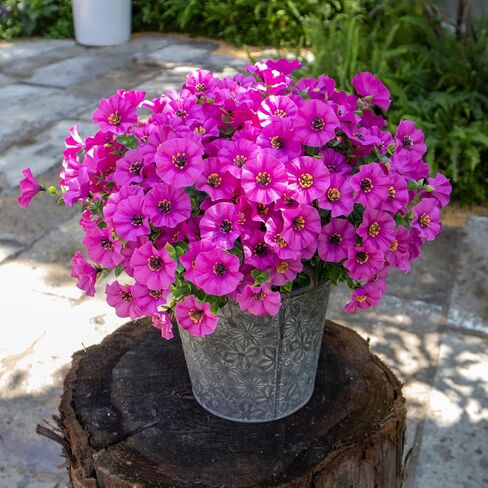 Artificial Flowers for Outdoors,Silk Fake Flowers,UV Resistant Artificial Outdoor Flowers for Outdoor Indoor Garden Home Decoration,12 Bundles (Colorful) in Saudi Arabia