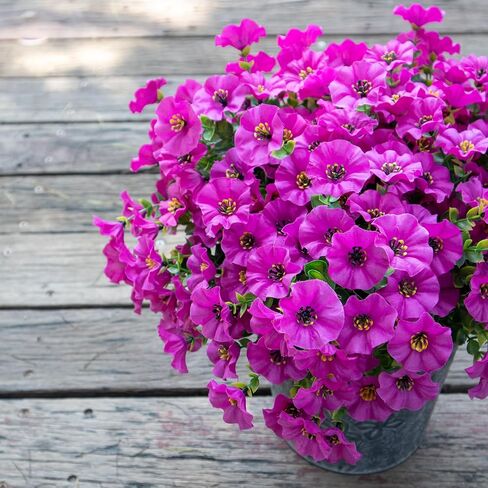 Artificial Flowers for Outdoors,Silk Fake Flowers,UV Resistant Artificial Outdoor Flowers for Outdoor Indoor Garden Home Decoration,12 Bundles (Colorful) in Saudi Arabia