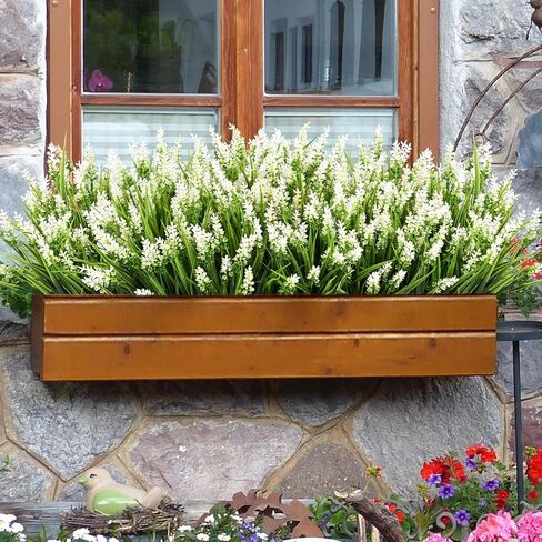 WAIPFARU MUMS FALE DECRED ، 20 حزم UV مقاومات فو للمزارعين في الهواء الطلق ، Fall Flowers مصطنعة للديكور ، نباتات فو لزخرفة الشكر الشرفة المنزلية (Orange) in Kuwait