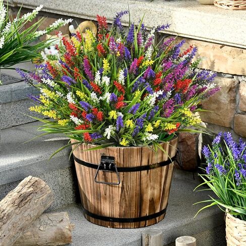 Waipfaru Fake Mums Fall Decor, 20 Bundles UV Resistant Faux Mums for Outdoor Planters, Fall Flowers Artificial for Decoration, Faux Plants for Home Porch Thanksgiving Decoration(Orange) in Saudi Arabia