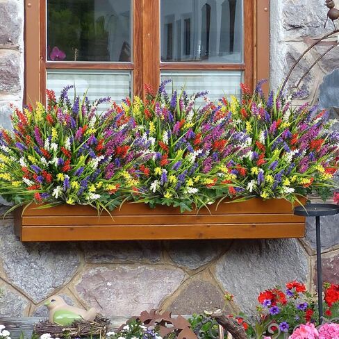 Waipfaru Fake Mums Fall Decor, 20 Bundles UV Resistant Faux Mums for Outdoor Planters, Fall Flowers Artificial for Decoration, Faux Plants for Home Porch Thanksgiving Decoration(Orange) in Saudi Arabia