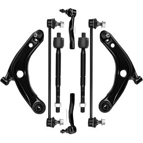 طقم تعليق 8-PC FIT 2007-2012 لـ Toyota لـ Yaris الأمامية السفلى من الذراع والتحكم في inn inn inn end end link in Kuwait