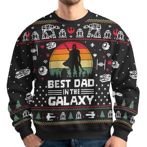 Funny Ugly Christmas Sweater, Unisex Crewneck Sweater 2024, Novelty Ugly Sweater for Men Women, Gifts for Christmas in Kuwait