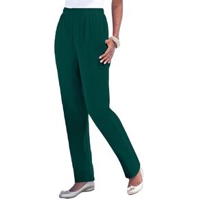 Roaman's Women's Plus Size Petite Straight Leg Soft Knit Pant in Saudi Arabia