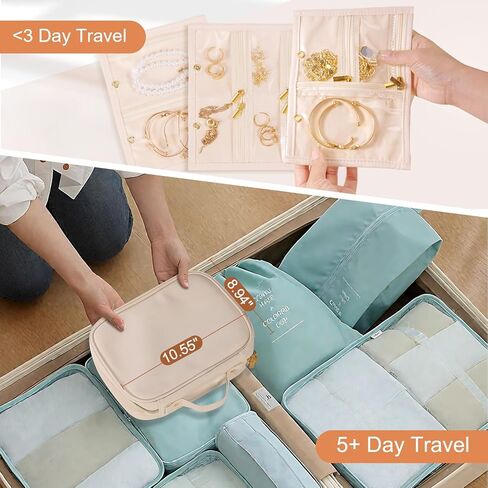 Travel Jewelry Case Organizer for Women, Jewelry Storage Book with Small Pouch, Travel Jewelry Bag Case for Traveling Necklace, Earrings, Rings, Bracelet Organizer (Black) in Kuwait