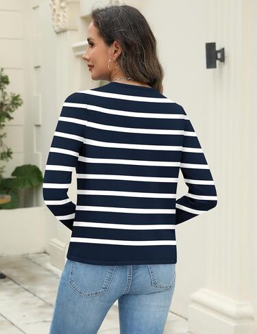 Rapbin Women's Lightweight Button Down Cardigan Sweater with Pockets Long Sleeve Crew Neck Open Front Casual Outfits in Saudi Arabia