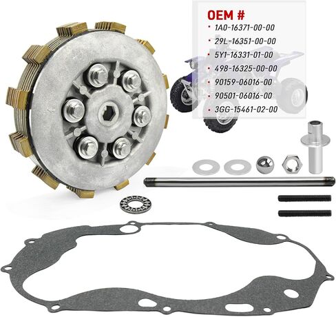 مجموعة القابض و Friction Steel Plate Pather Kit متوافق مع Yamaha Banshee 350 YFZ350 1987-2006 RZ350 1984-1985 in Saudi Arabia