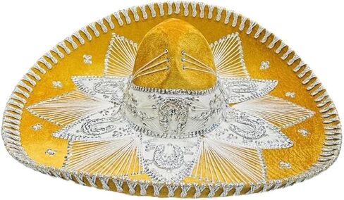 Traditional Mexican Charro Sombrero, Colorful Embroidery, Mariachi Style in Kuwait
