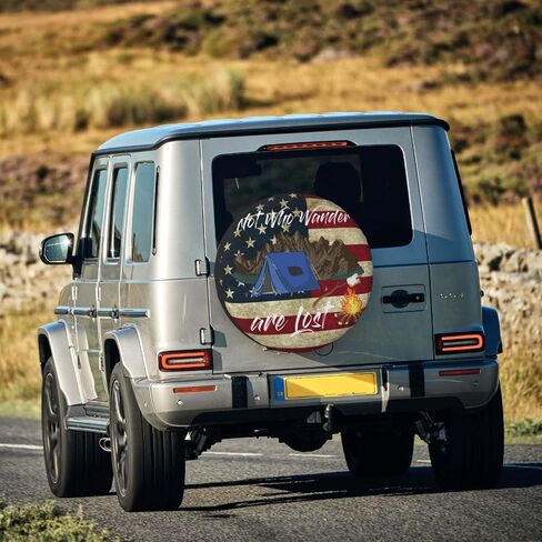 مغامرة في انتظار غطاء الإطارات الاحتياطية RV غطاء الإطارات الإطارات WeatherProffling Universal Wheel Workors مناسبة ل RV Travel Trailer Camper Accessories 16 Inch in Kuwait