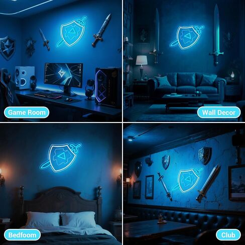 Surfer Neon Sign Surfing Led Neon Light Signs Home Wall Decor, LED Sports Light with USB Powered Adjustable Brightness Switch for Room Decor, Gifts for Boys, Teens, Kids in Saudi Arabia