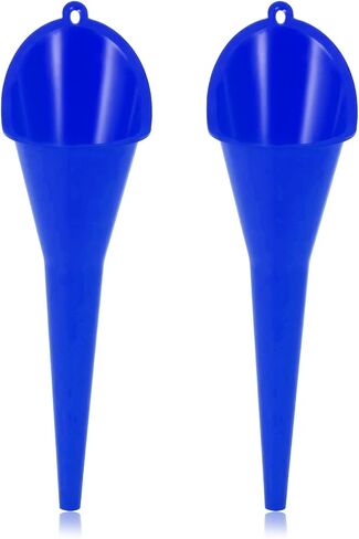 2 PCS Oil Funnel, Plastic Long Neck Multi-Purpose Spill Saver Funnel, Engine Oil Funnels for Filling Oils Gas Water Diesel Fuel Lubricants for Car Motorcycle ATV Boat (Black) in Saudi Arabia