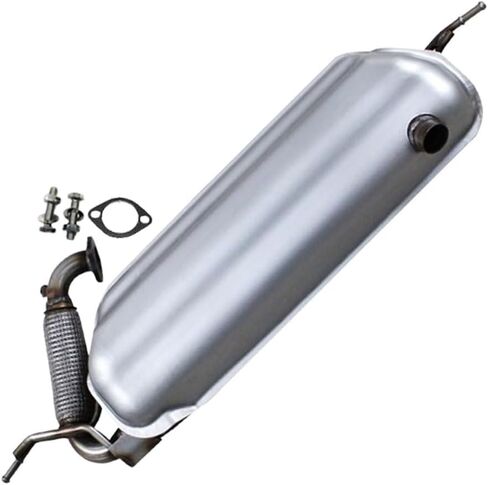 Northeastern Exhaust | Stainless Steel Rear Muffler Compatible for Smart Fortwo 2008-2015 1.0L | Free Gasket and Bolts & Nuts Included | Automotive Replacement Part in Saudi Arabia