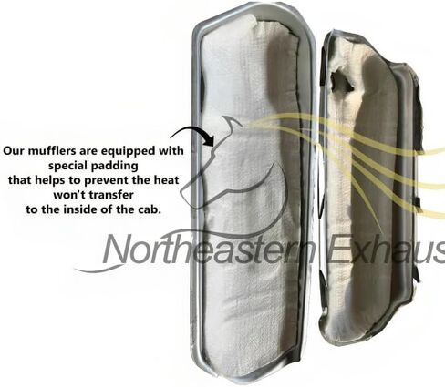 Northeastern Exhaust | Stainless Steel Rear Muffler Compatible for Smart Fortwo 2008-2015 1.0L | Free Gasket and Bolts & Nuts Included | Automotive Replacement Part in Saudi Arabia
