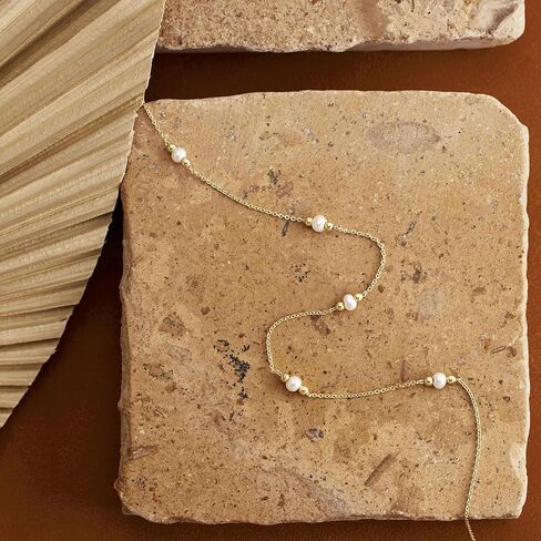 قلادة ذهبية لؤلؤة لؤلؤة للنساء مع قلادة تشيك تشيكتر in Kuwait