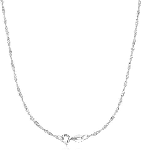Chain Necklace,925 Sterling Silver,Platinum Plated in Kuwait