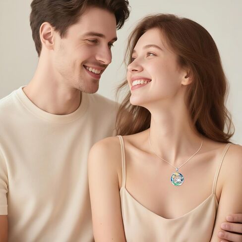 Toupop Sterling Silver Mama Bear 2-4 Cubs Family Jewelry للنساء مع هدايا عباد الشمس للهدايا الأم عيد ميلاد الأم يوم الأمهات ، 18+2 سلسلة in Kuwait