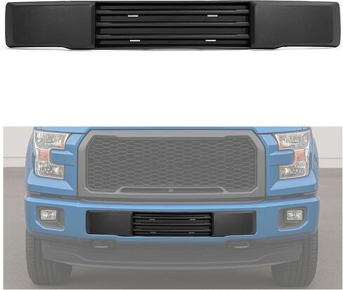 تغطية مصد الوفير الأمامي Hecasa متوافق مع 2015-2017 Ford F150 W/O Block Heater & Grille مصارعة مصبغة أسفل لوحة رخصة لوحة رخصة جبل استبدال FO1044108 ، FL3Z-17E810-AA ABS البلاستيك in Saudi Arabia