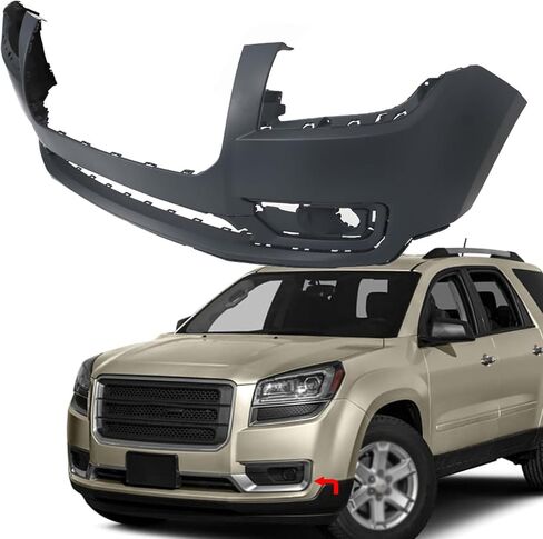 Primed Front Upper Bumper Cover Replacement for Acadia 2013 2014 2015 2016 GM1000942 23350830 in Saudi Arabia