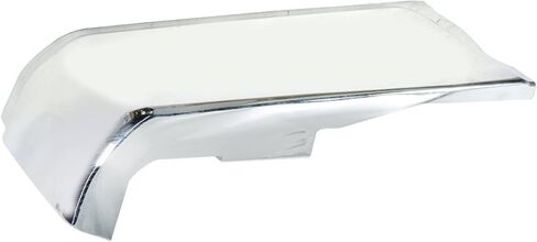 Passenger Side Rear Bumper End Cover Chrome Steel FO1102380 FL3Z17906A Replacement for F150 2015 2016 2017 2018 2019 2020 without Park Assist Sensor Holes in Saudi Arabia