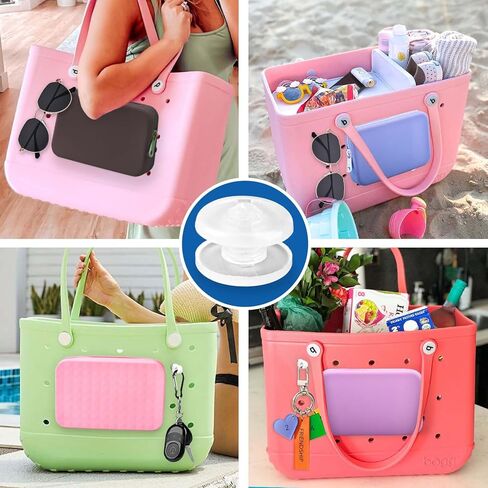 CONLI 12 زوجًا أزرار استبدال حامل الهاتف لحقيبة BOGG ، أدخل قطع غيار بديل حقيبة تخزين الهاتف المحمول استبدال الإبزيم الثابتة متوافقة مع إكسسوارات حقيبة BOGG in Kuwait