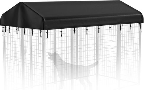PawGiant Outdoor Dog Kennel Cover, Waterproof Cover for 4x4x4.5 ft Large Dog Enclosure in Kuwait