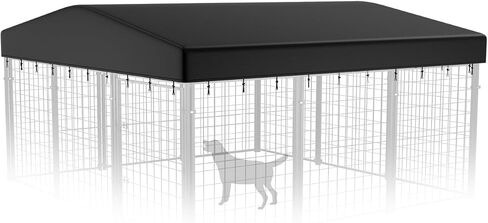 PawGiant Outdoor Dog Kennel Cover, Waterproof Cover for 4x4x4.5 ft Large Dog Enclosure in Kuwait